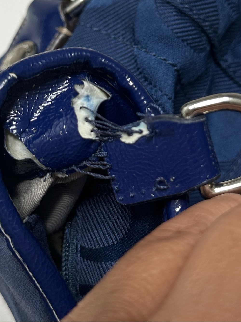Y2K Coach Navy Tote Bag with Detachable Strap - Picture 7 of 9